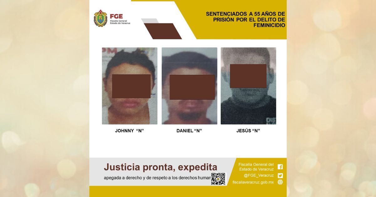 Tihuatlán: Sentenciados a 55 años de prisión por el delito de feminicidio