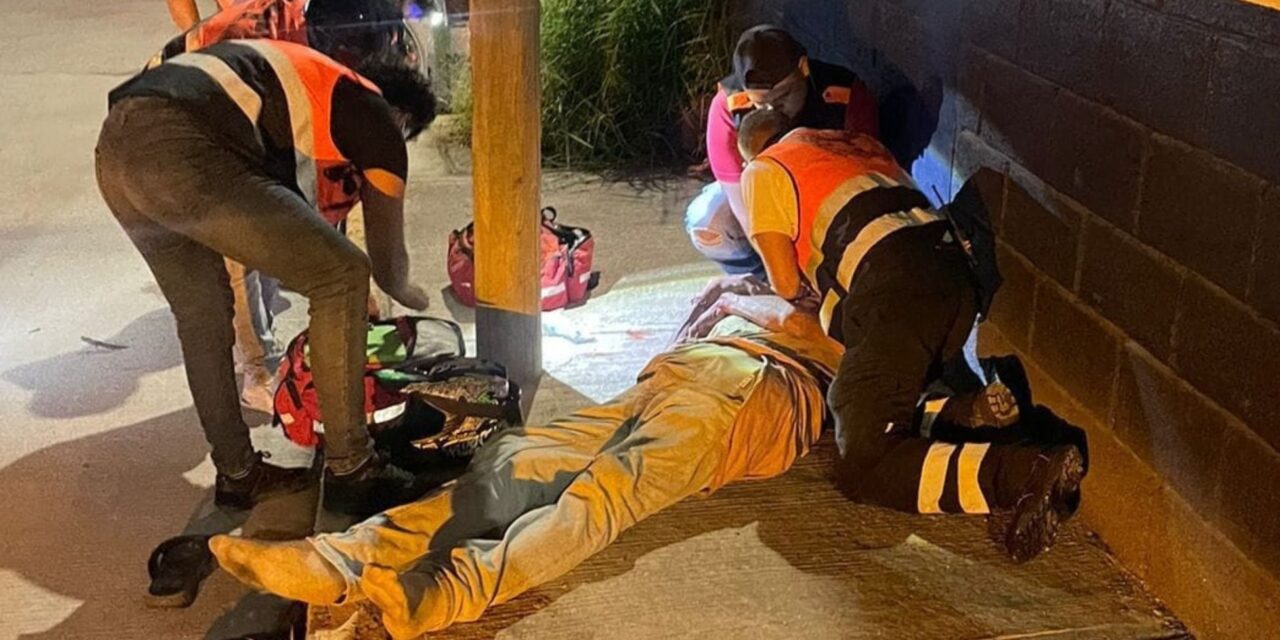 Pánuco: Ebrio cae de su propia altura y se lesiona