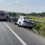 ¡Tuxpeña vive de milagro!: Terrible accidente en la autopista Tihuatlán-Totomoxtle