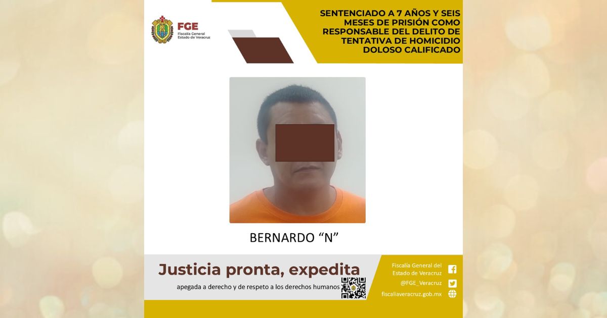 Misantla: Sentenciado a siete años y seis meses por tentativa de homicidio