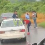 Choque frente al Hospital General de Álamo deja solo daños y lesiones menores