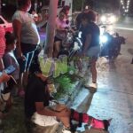 Accidente entre dos motocicletas deja tres heridos en Álamo, Veracruz