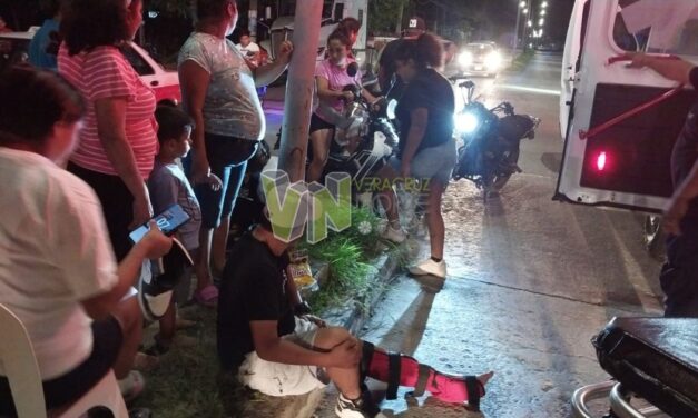 Accidente entre dos motocicletas deja tres heridos en Álamo, Veracruz