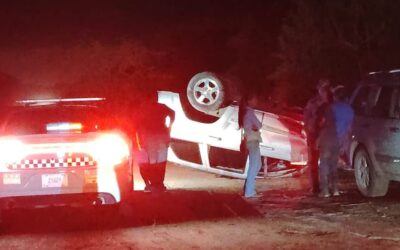 Volcadura en Tampico Alto deja daños materiales y 4 lesionados