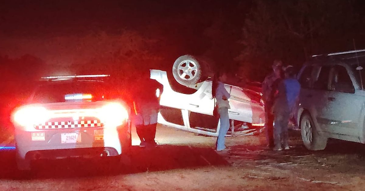 Volcadura en Tampico Alto deja daños materiales y 4 lesionados