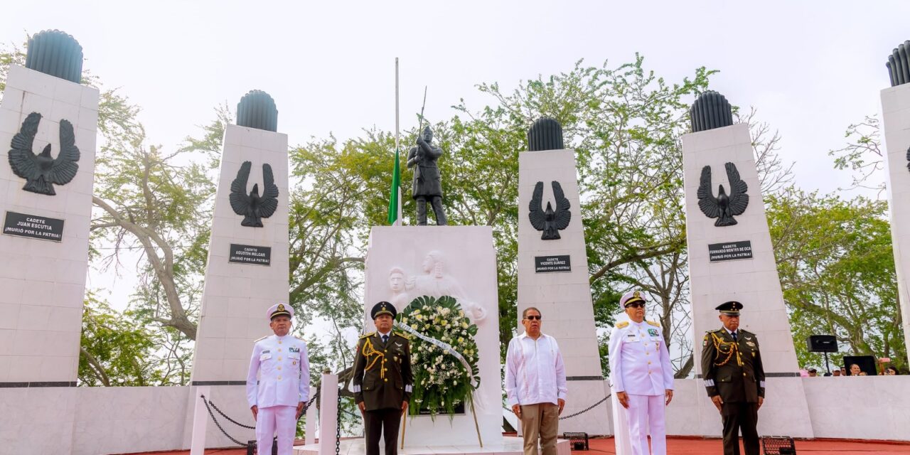 Tuxpan conmemoró el 177 Aniversario de la gesta heroica de los Niños Héroes de Chapultepec