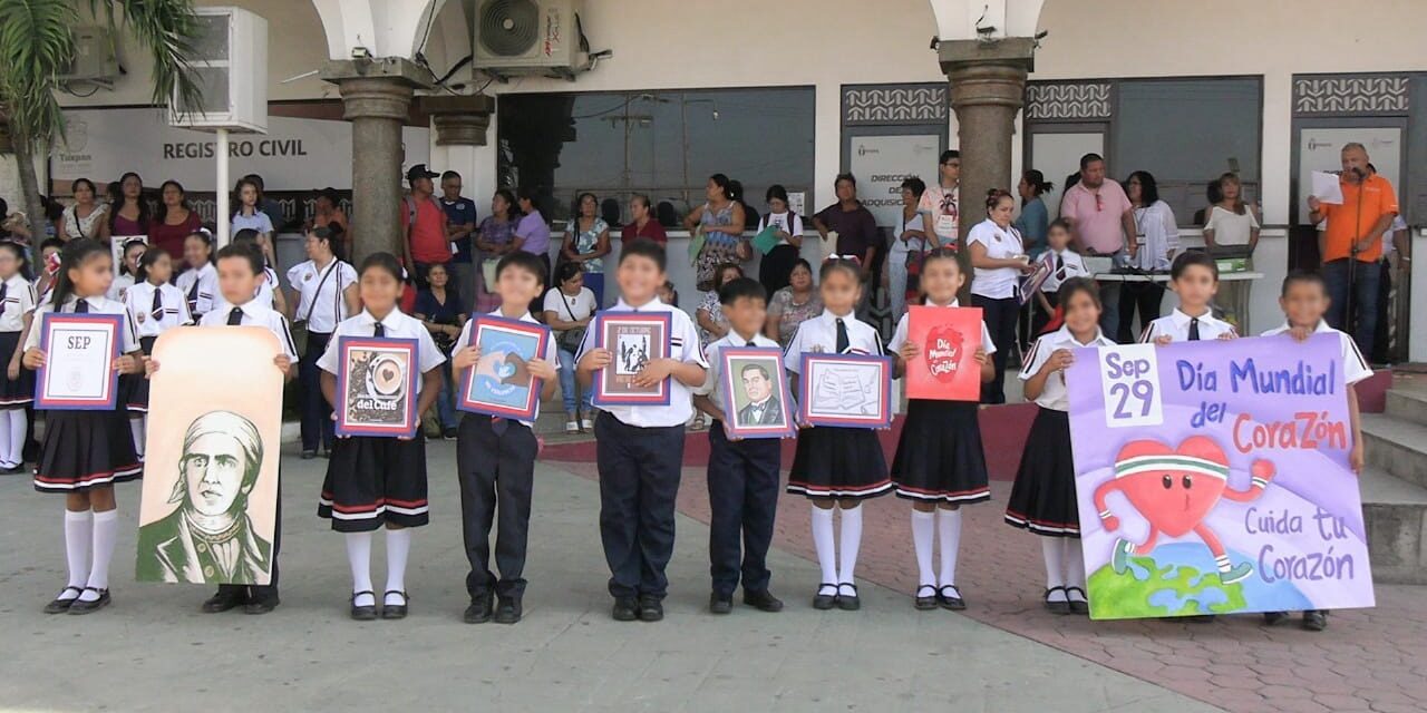 Tuxpan: Con Lunes Cívico conmemoran el Día Mundial del Corazón