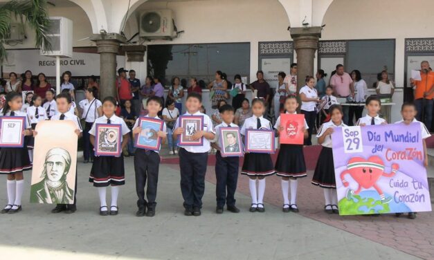 Tuxpan: Con Lunes Cívico conmemoran el Día Mundial del Corazón