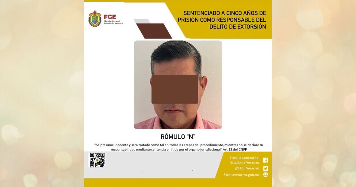 Papantla: sentenciado a 5 años de prisión por el delito de extorsión