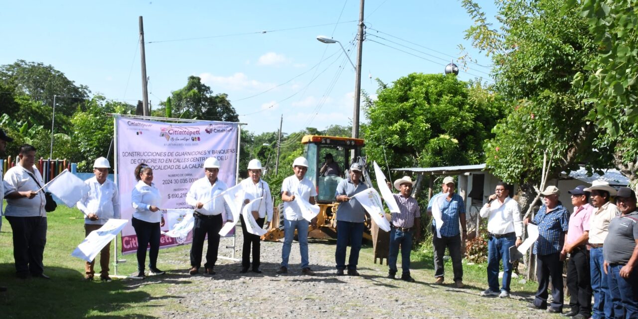 Citlaltépetl: Guarniciones y Banquetas para la comunidad “La Calabaza”