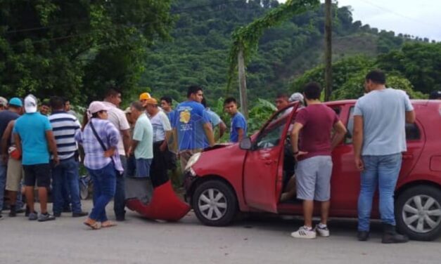 Motociclista resulta lesionado en choque en el tramo Álamo-Tihuatlán