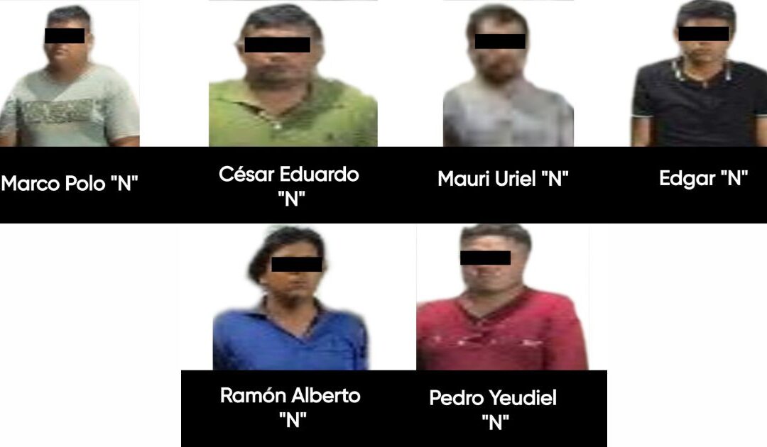 Aprehende SSP a seis hombres armados en Coatzintla por presuntos delitos contra las instituciones