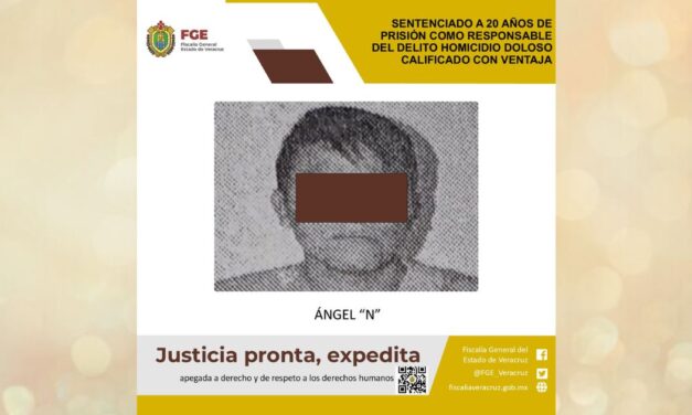 Sentenciado a 20 años por el delito de homicidio en Misantla