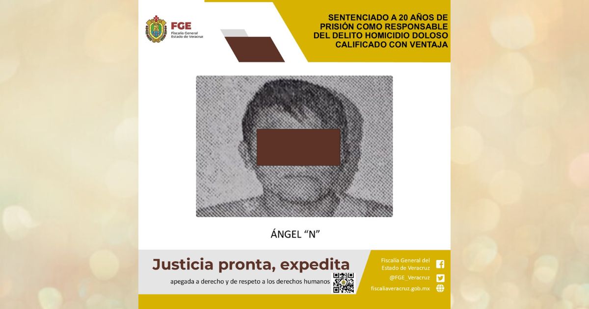 Sentenciado a 20 años por el delito de homicidio en Misantla