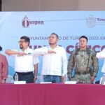 Tuxpan: Secundaria Técnica Pesquera Núm. 22 participa en Lunes Cívico