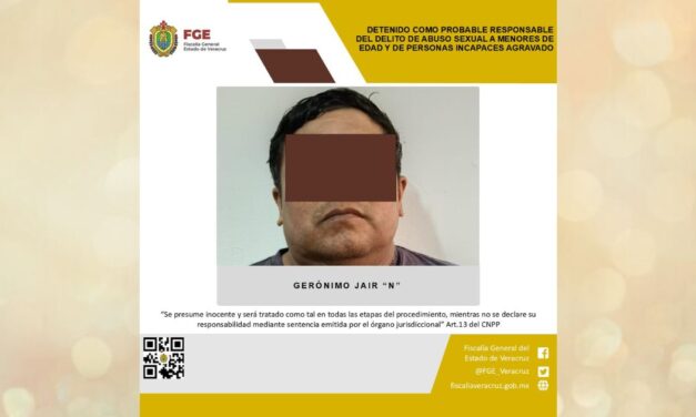 Sujeto es detenido como presunto responsable del delito de abuso en Pueblo Viejo