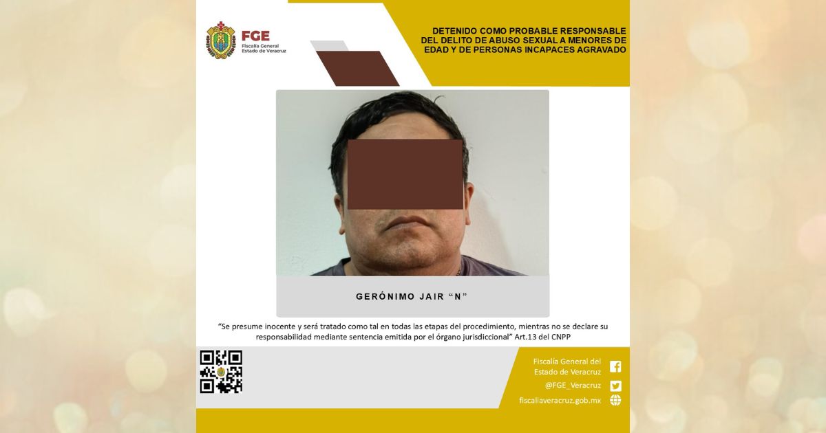 Sujeto es detenido como presunto responsable del delito de abuso en Pueblo Viejo