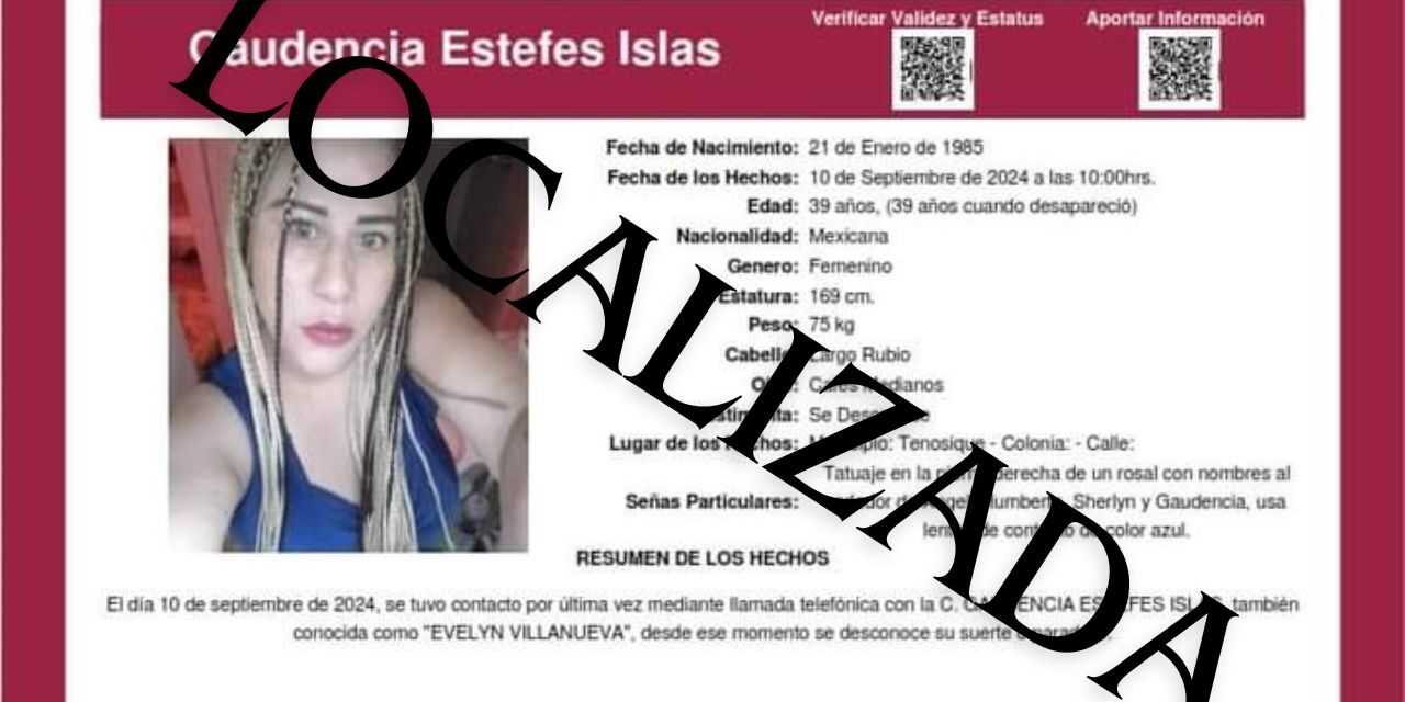 Álamo: ¡Gaudencia es localizada con vida!