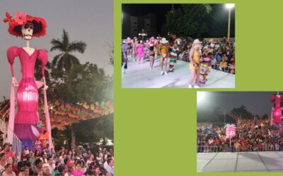 Con Catrina de quince metros de altura Pánuco da inicio a las festividades de Día de Muertos