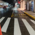 Tuxpan: Avanza el balizamiento en calles de mayor movilidad, para seguridad de automovilistas y peatones