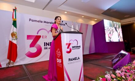 Pamela Morales Huesca rindió su Tercer Informe de Actividades, al frente del DIF Tuxpan