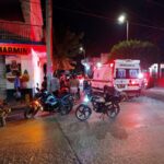 Colisión de motocicletas deja una mujer lesionada en Pánuco