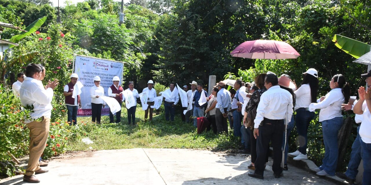 CONTINÚAN LAS OBRAS EN CITLALTÉPETL: ALCALDE DA BANDERAZO DE INICIO DE OBRA