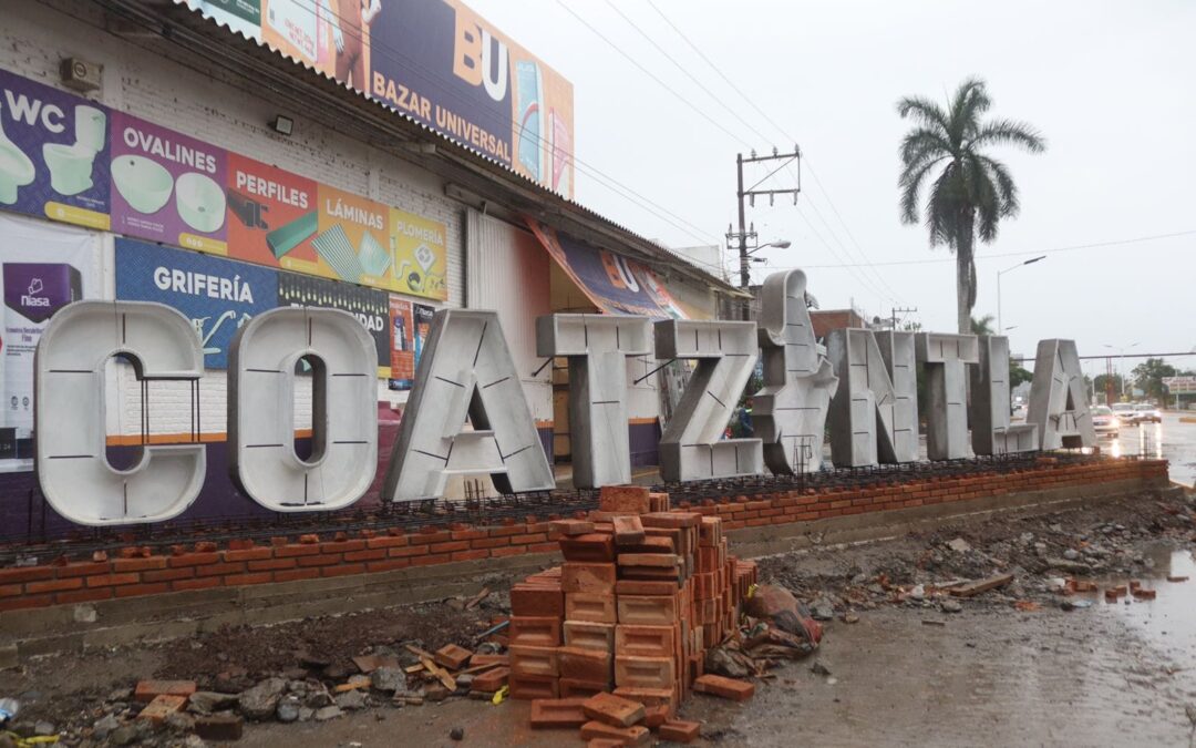 COATZINTLA: NUEVAS LETRAS EN EL BULEVAR “LÓPEZ MATEOS”