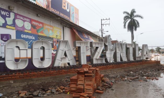 COATZINTLA: NUEVAS LETRAS EN EL BULEVAR “LÓPEZ MATEOS”