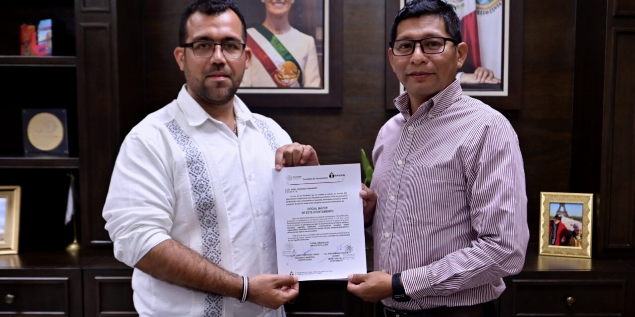 Nombramiento del Oficial Mayor del Ayuntamiento de Tuxpan