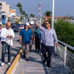 Tuxpan: Se construyen bocas de tormenta y pasos de flujo de agua que librarán la guarnición para evitar anegamientos en el bulevar Demetrio Ruiz Malerva