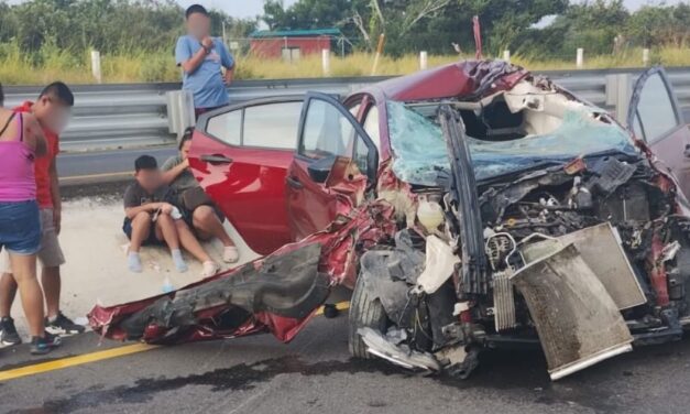 Accidente en la carretera Tuxpan- Tampico deja 9 personas lesionadas