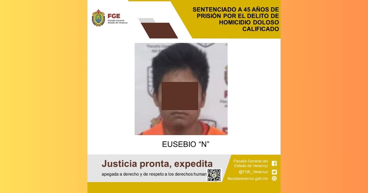 TANTOYUCA: SENTENCIADO A 45 AÑOS DE PRISIÓN POR HOMICIDIO DOLOSO CALIFICADO
