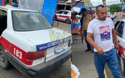 Poza Rica: Taxista apodado «El Platanito» agrede verbalmente y casi golpea a pasajera alamense