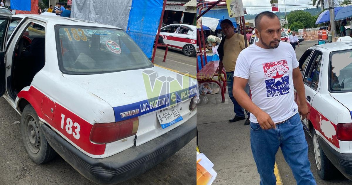 Poza Rica: Taxista apodado «El Platanito» agrede verbalmente y casi golpea a pasajera alamense