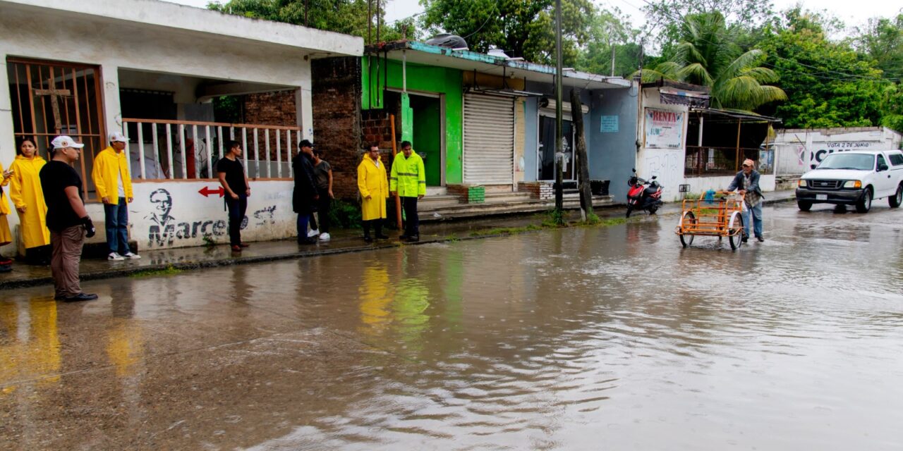 Gobierno de Tuxpan brindó atención inmediata a incidentes provocados por las lluvias y el “Norte” del Frente Frío N° 10