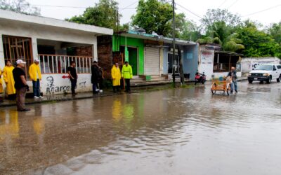 Gobierno de Tuxpan brindó atención inmediata a incidentes provocados por las lluvias y el “Norte” del Frente Frío N° 10