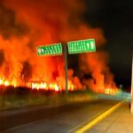 Incendio en Pastizal de Potrero del Llano