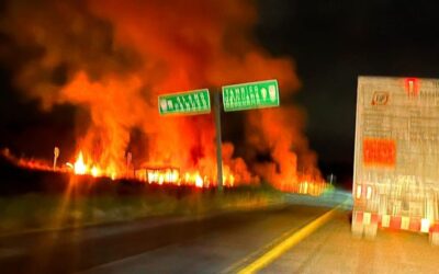 Incendio en Pastizal de Potrero del Llano