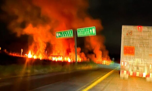 Incendio en Pastizal de Potrero del Llano