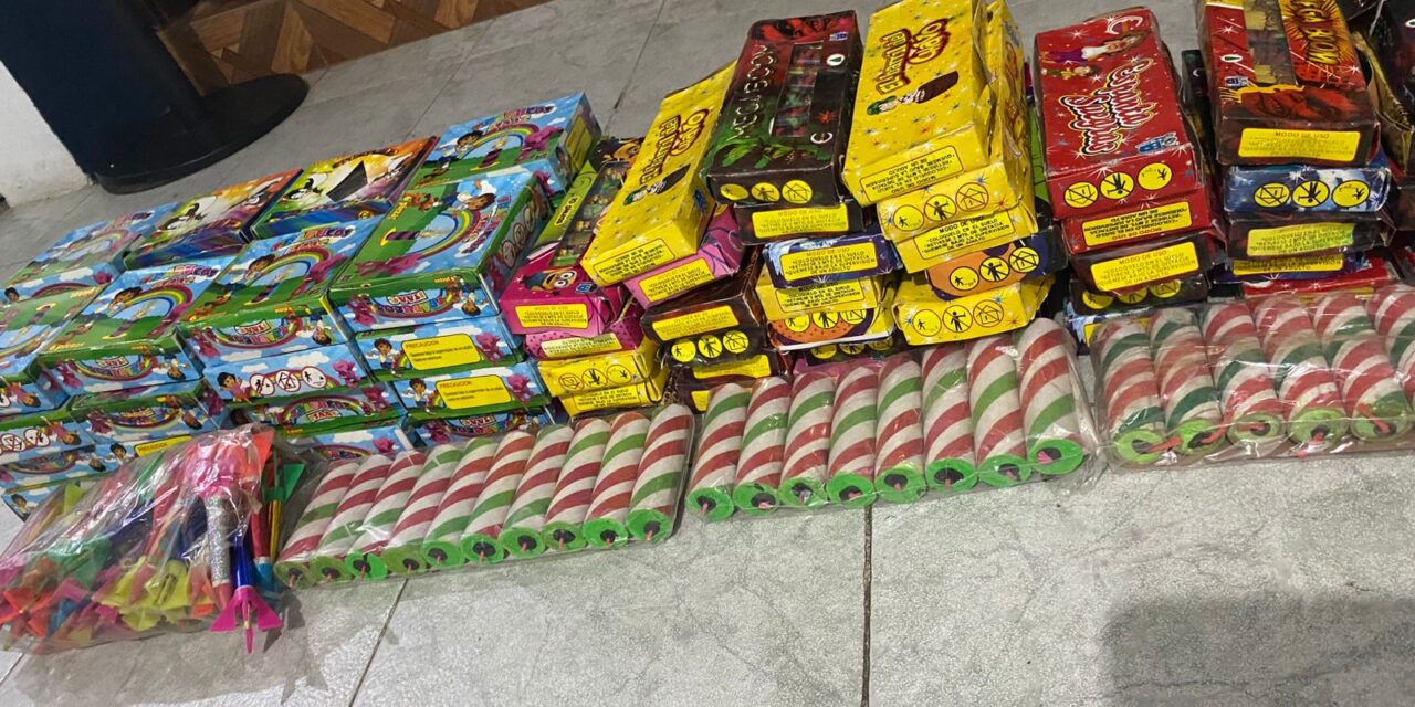 En diversos operativos la SSP Municipal de Tuxpan realizó el decomiso de cohetes y todo tipo de artefactos pirotécnicos.