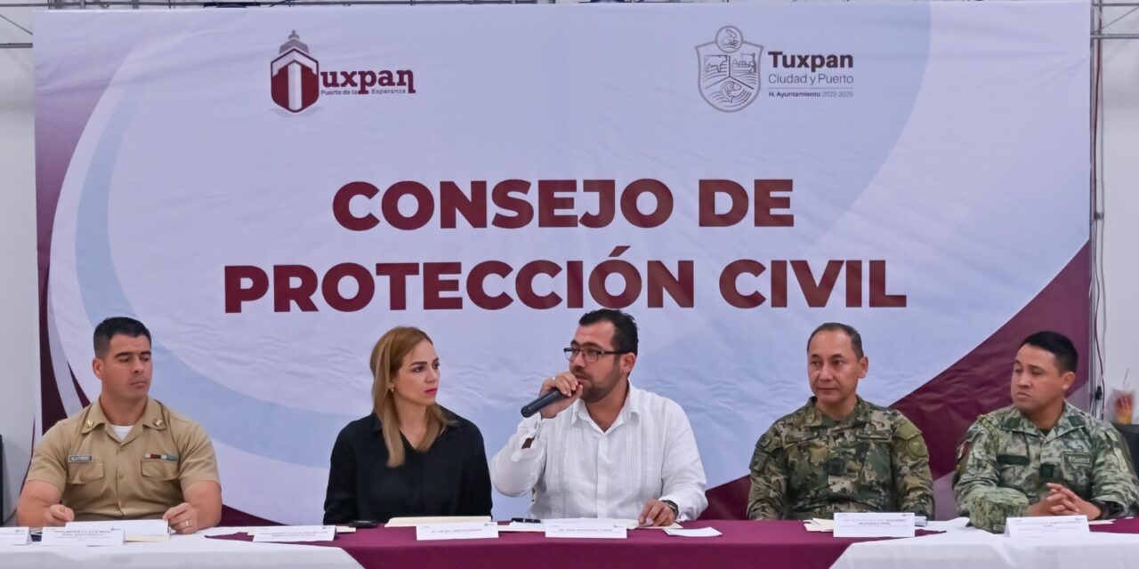 Sesionó el Consejo Municipal de Protección Civil de Tuxpan y se mantiene en alerta permanente por la temporada invernal