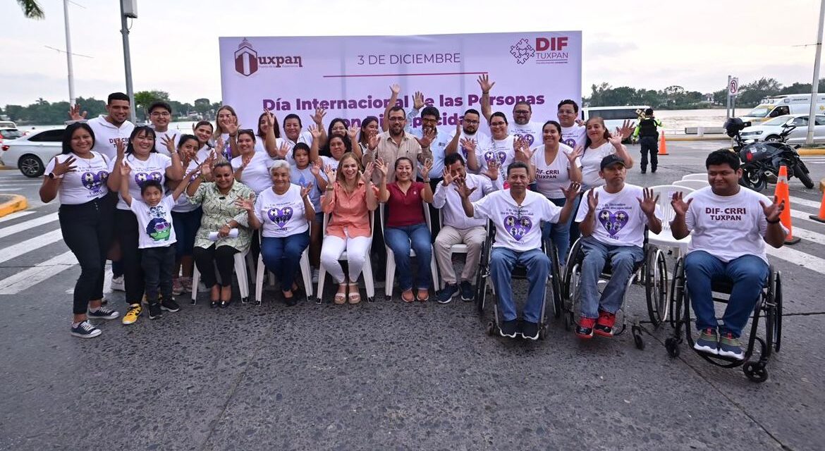 Gobierno y DIF Tuxpan seguirán trabajando para derribar las barreras de las Personas con Discapacidad