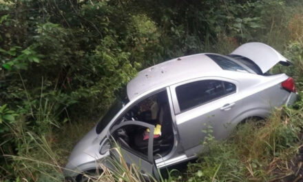 Automóvil sale de la carretera Huejutla-Chalma: No se reportan personas lesionadas