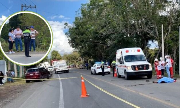 ¡Terrible accidente en la carretera México-Tuxpan!: Motociclista pierde la vida