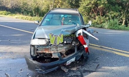 Choque en Tecomate, Tihuatlán deja 6 lesionados