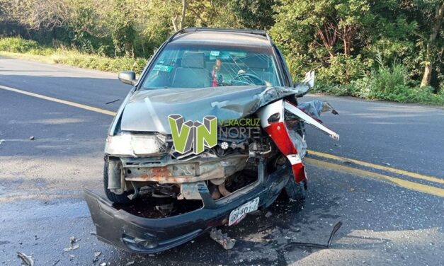 Choque en Tecomate, Tihuatlán deja 6 lesionados