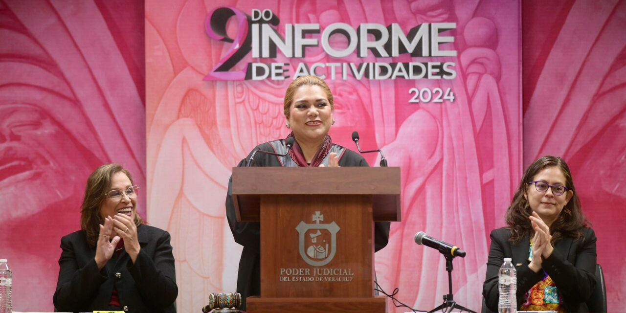 Gobernadora Rocío Nahle acude a segundo Informe del Poder Judicial