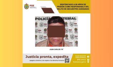 80 años de prisión para Juan Carlos “N” por el delito de secuestro agravado en Pánuco