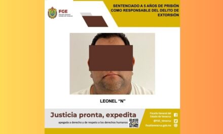 5 años de prisión por el delito de de extorsión en Papantla